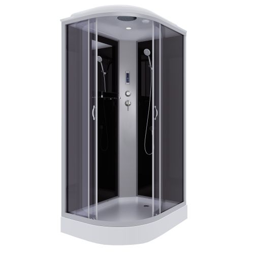 Душ.каб. NG-3512-14RP (1200х800х2150) низкий поддон(13см) стекло ТОНИРОВАННОЕ 3 места