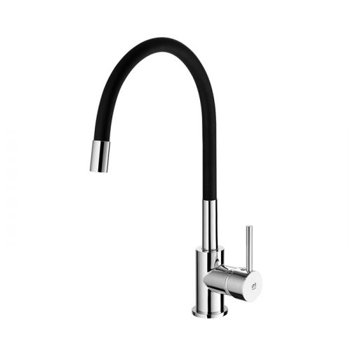 Смеситель для кухни с гибким изливом, глянцевый хром, Meal, Milardo, M01SB0FM05