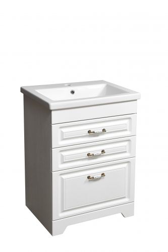 Тумба "Кармела 60", 3 ящ., ольха белая, Сомо 60