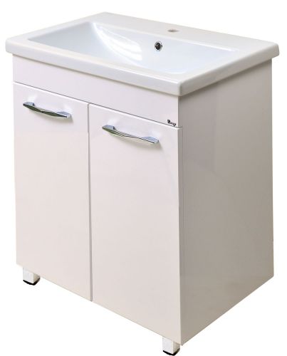 Тумба Emmy Рокард 80х70 с раковиной Соmo (Две двери)