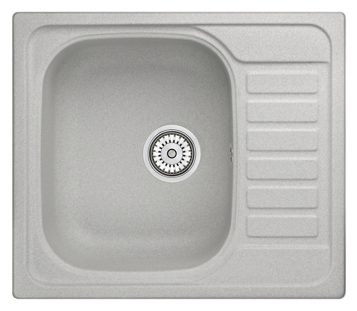 Мойка кухонная Granula квадратная кварц 5801, БАЗАЛЬТ