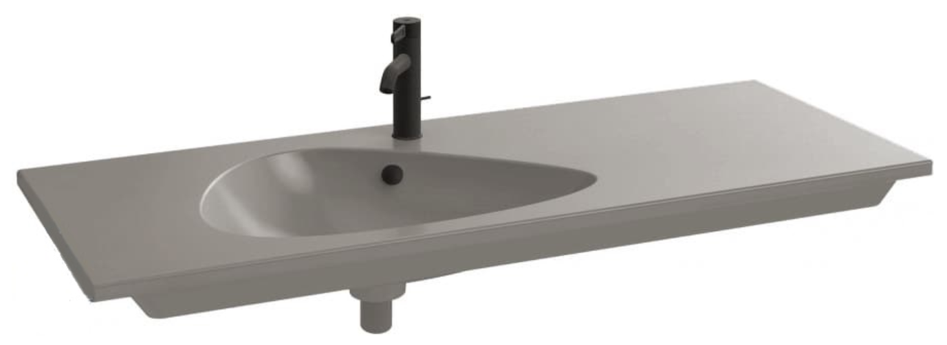 Подвесная раковина-столешница Jacob Delafon Nouvelle Vague 121х51 см  EXAP112-Z-MK4