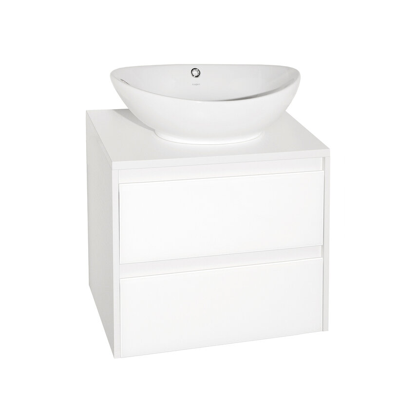 Тумба подвесная Style line Монако 60, Гамма 56, белый, под раковину