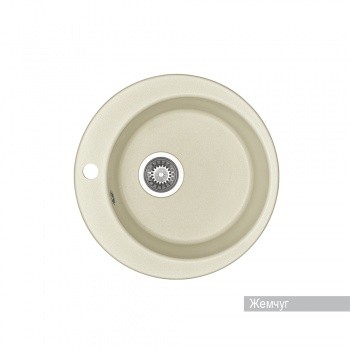 Мойка для кухни Aquaton Иверия круглая жемчуг 1A711032IV240