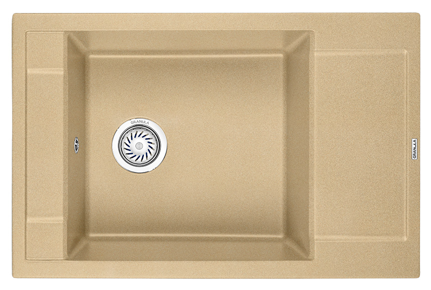 Мойка кухонная Granula прямоугольная кварц 7806, ПЕСОК
