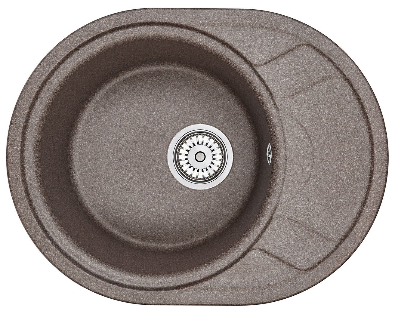Мойка кухонная Granula овальная кварц 5802, ЭСПРЕССО
