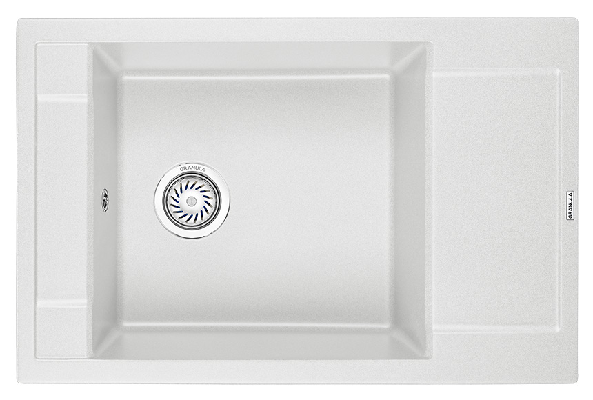 Мойка кухонная Granula прямоугольная кварц 7806, АРКТИК