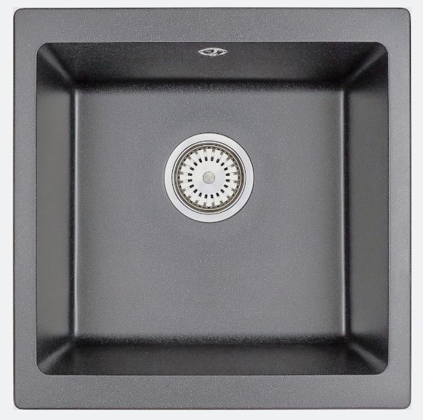 Мойка кухонная Granula квадратная кварц 4451, ГРАФИТ