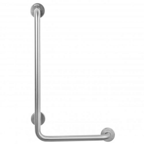 Поручень  угловой правый для людей с огр. Возможностями 700x400 мм Белый с нейлоновым покрытием, шт