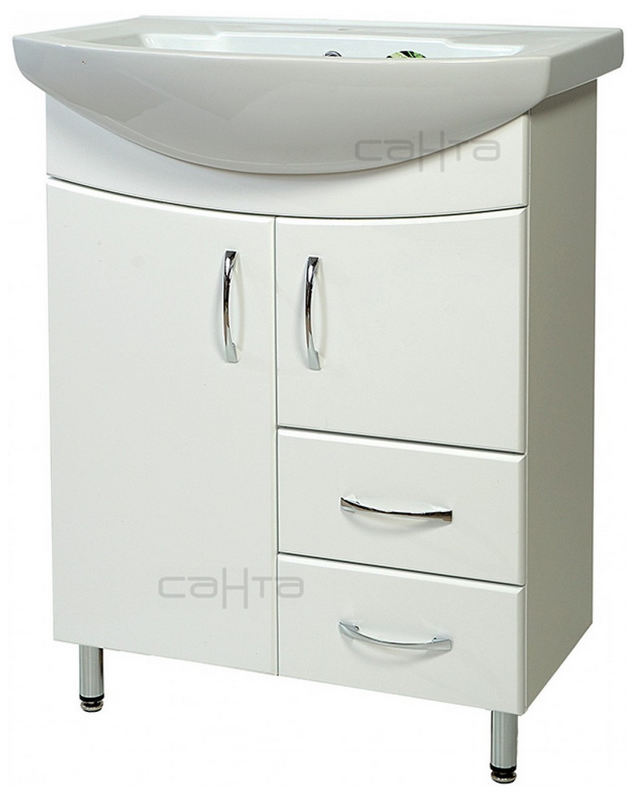 Тумба под раковину Элеганс 65, 2 ящика Санта 201103