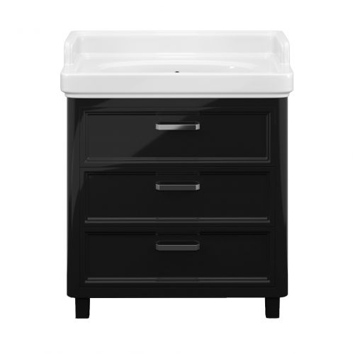 Тумба для раковины Kerama Marazzi Pompei 80 см PO.80.3\BLK