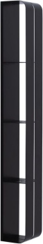Полка Aquanet Магнум 15x100 черная матовая, вертикальная 00302226