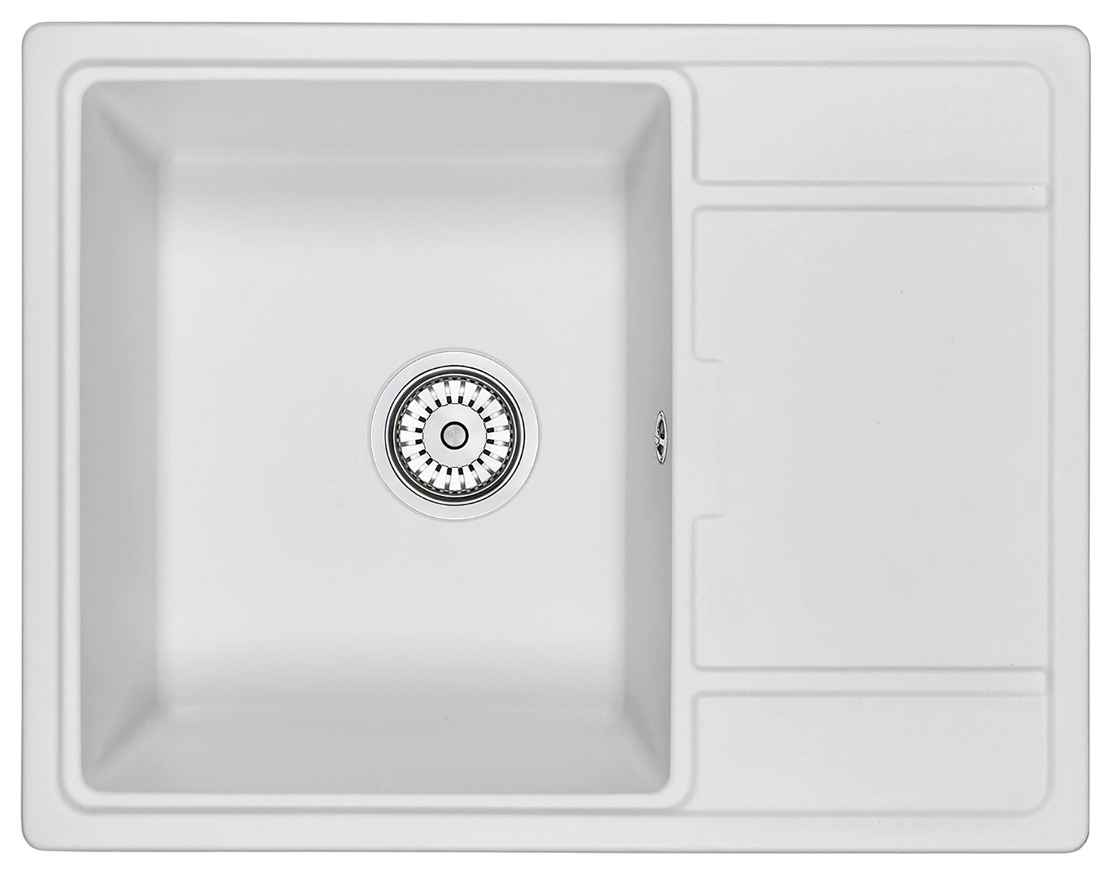 Мойка кухонная Granula прямоугольная кварц 6503, АРКТИК