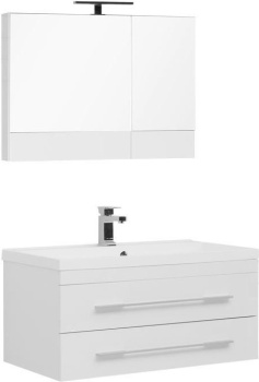 Комплект мебели для ванной Aquanet Нота 90 белый (камерино) 00287702