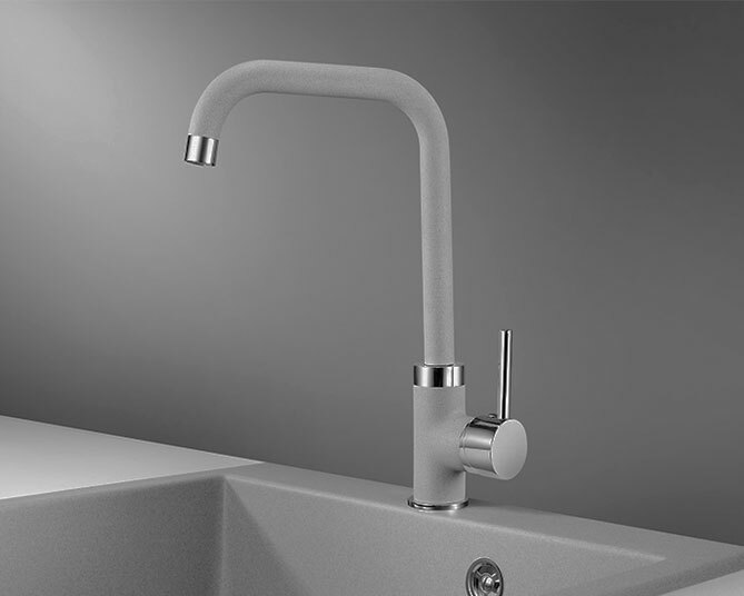 Смеситель для кухни Granula GR-0041 алюминиум, 0041al