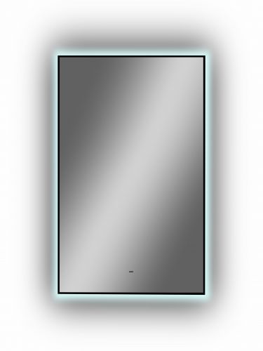 Зеркало Континент "Amer Led" с фоновой подсветкой, бесконтактным сенсором, черной окантовкой 600х1200