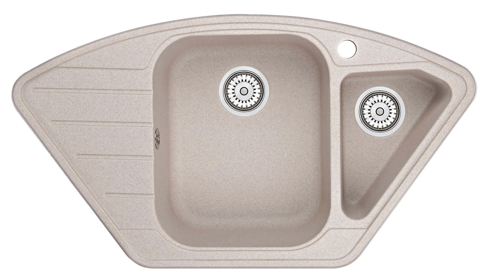 Мойка кухонная Granula многоугольная кварц 9101, АНТИК
