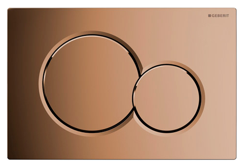 Клавиша смыва Geberit Sigma 01 115.770.DT.5 гальванизированная латунь