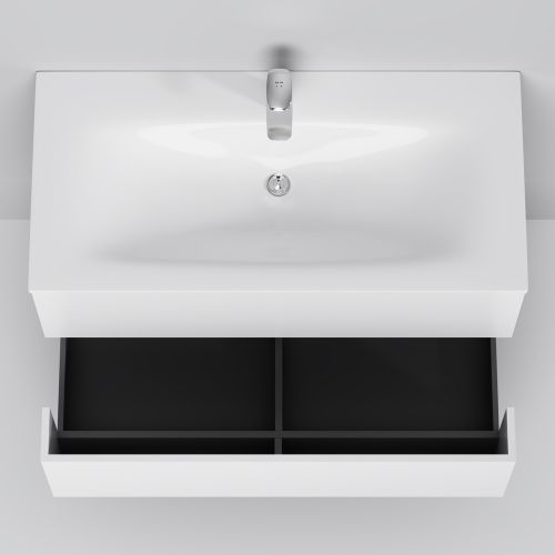 M70AWCC1002WG Spirit V2.0, Раковина мебельная, керамическая, 100 см, встроенная, цвет: белый, глянец