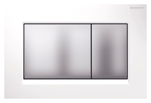 Клавиша смыва Geberit Sigma 30 115.883.KL.1 белый, хром матовый