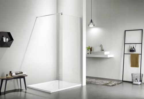 AQ NAR 6310-120 Душевая перегодка Aquatek Walk in с держателем 1200x2000 профиль хром . стекло прозрачное