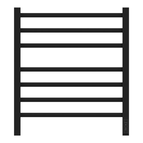 Полотенцесушитель электрический Point Вега PN71856B П7 500x600, диммер справа, черный