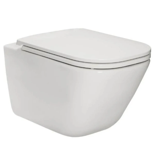 Комплект унитаз (чаша) Roca The Gap подвесной 34647L000 безободковый + крышка для чаши Roca The Gap 801472001 Soft