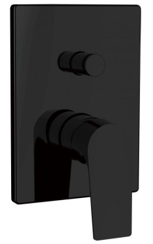 Смеситель для душа Aquanet Static Black AF330-51B (с внутренней частью) AF330-51B