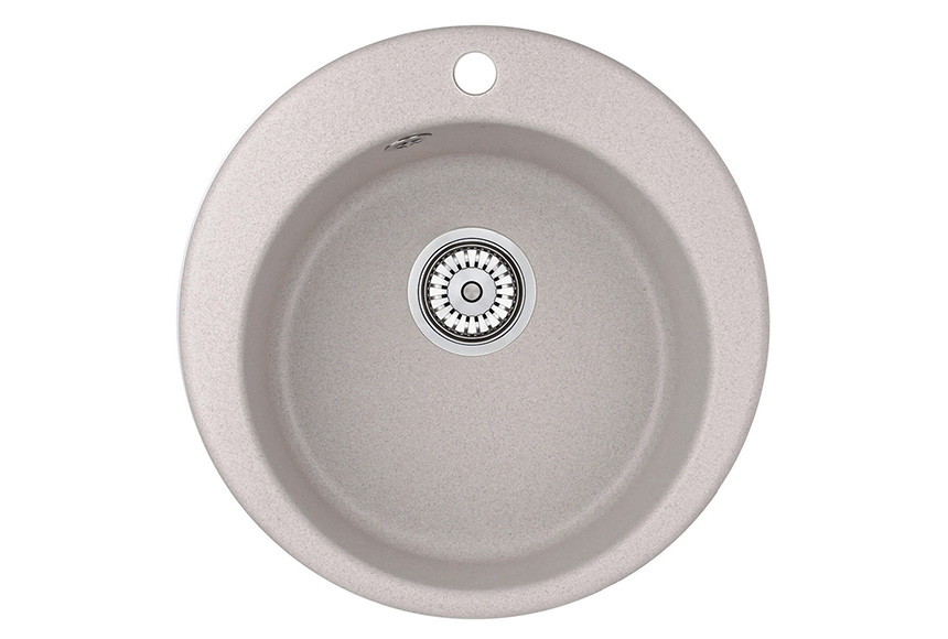Мойка кухонная Granula круглая кварц 4801, АНТИК