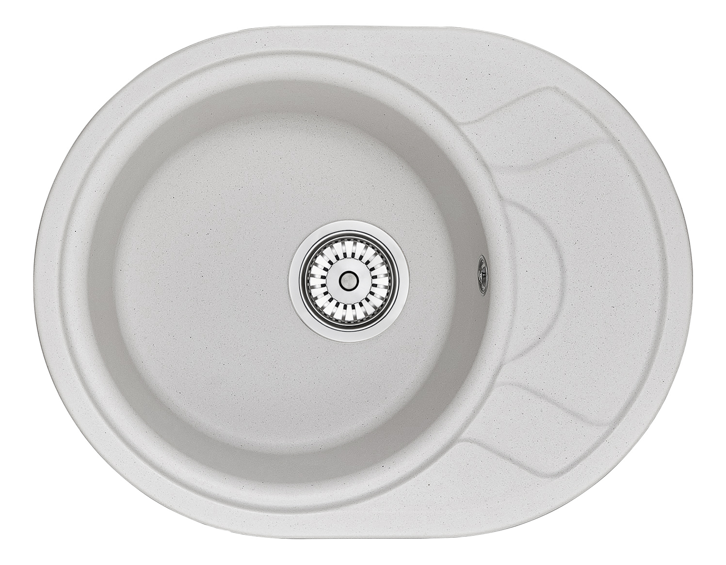 Мойка кухонная Granula овальная кварц 5802, АРКТИК