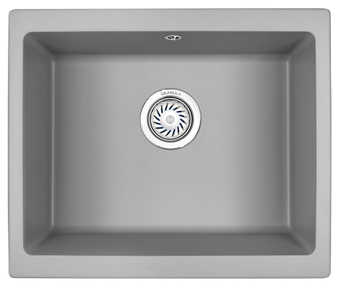 Мойка кухонная Granula квадратная кварц 5551, АЛЮМИНИУМ