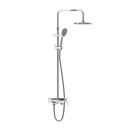 977730000 ДС Jupiter со смесителем полкой: верхний душ, ручной душ., штанга варио, хром