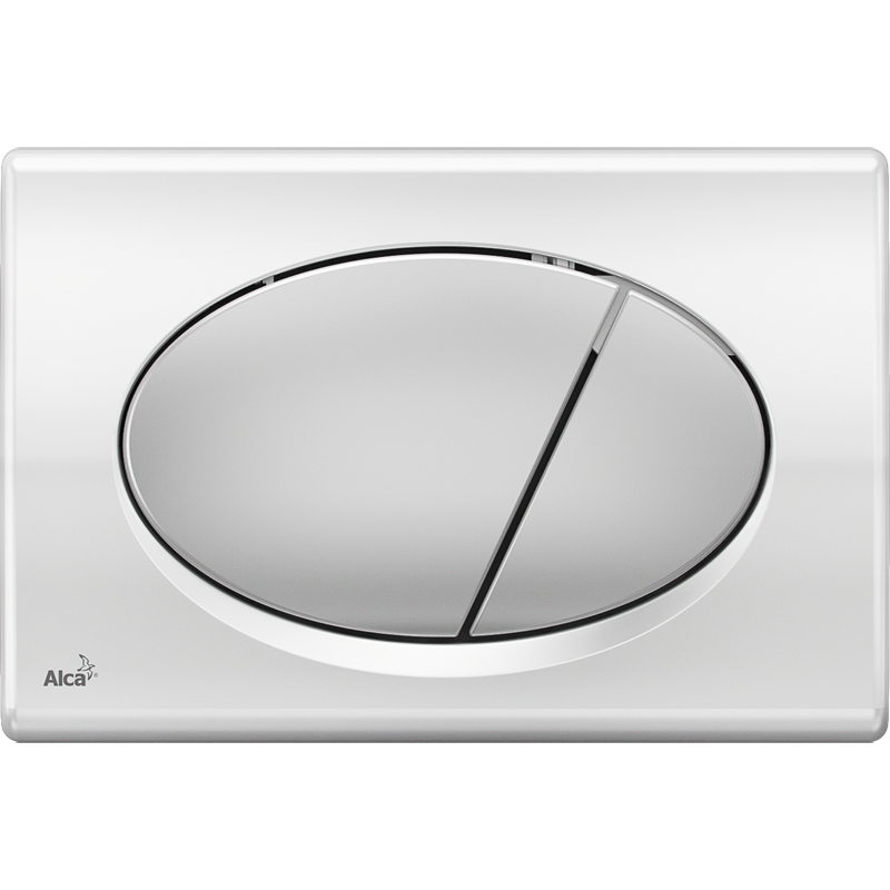 Клавиша смыва AlcaPlast M73 хром - глянцевая/матовая