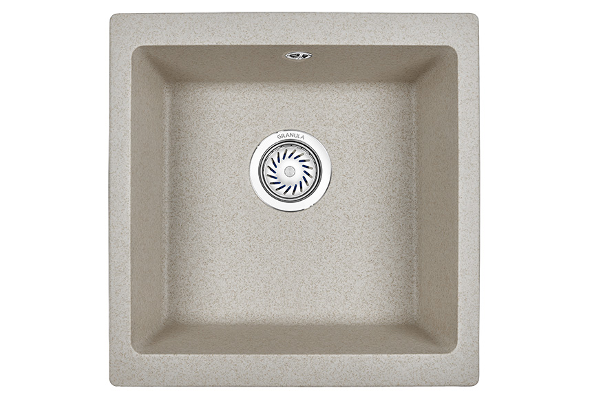 Мойка кухонная Granula квадратная кварц 4451, ПИРИТ