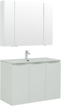 Мебель для ванной Aquanet Алвита New 100 3 дверцы, белый матовый 00274111