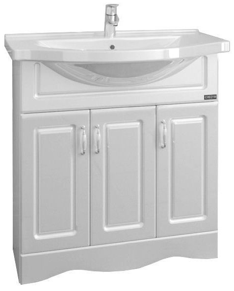 Тумба под раковину Верона 80 напольная с цоколем Санта 700113