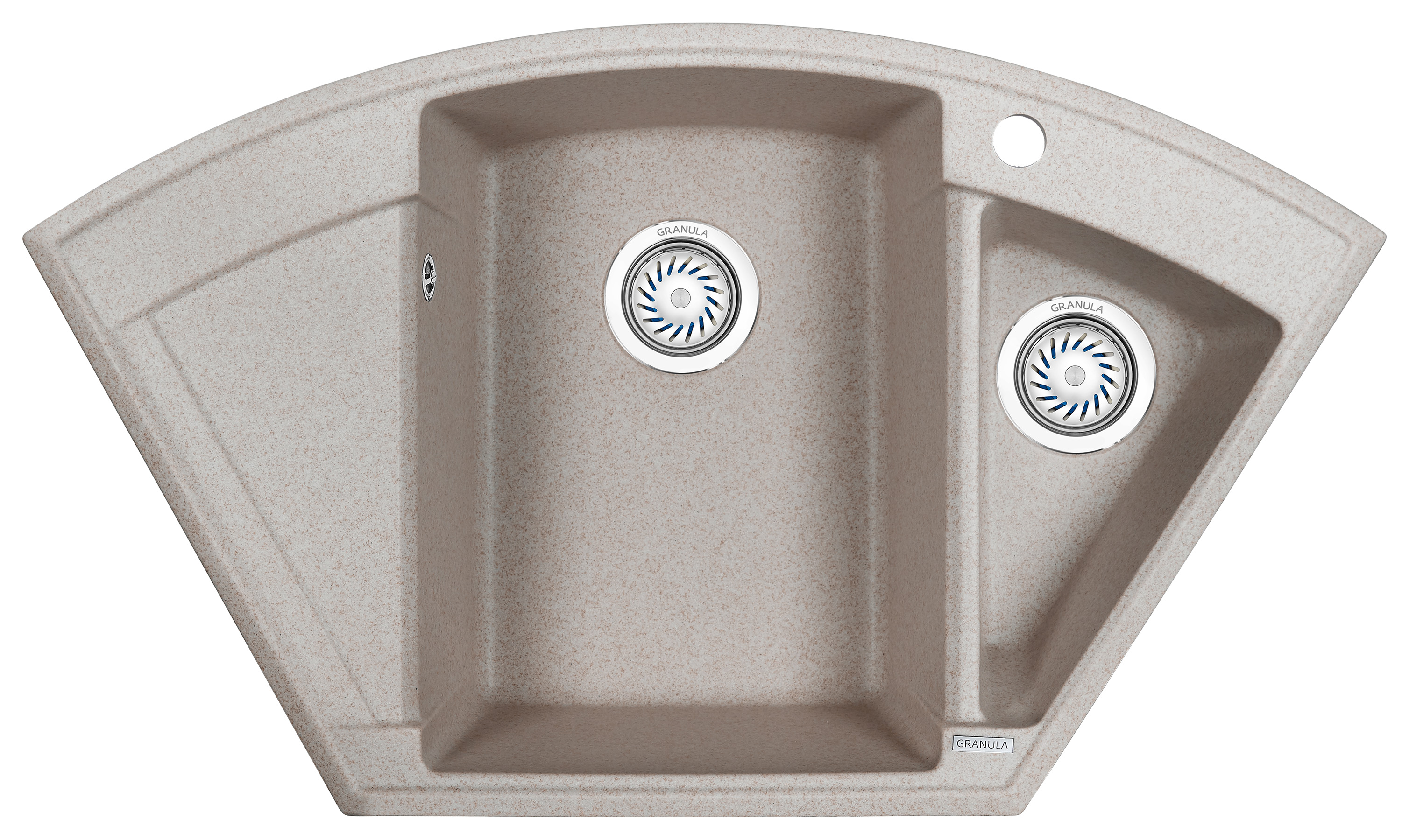 Мойка кухонная Granula многоугольная кварц 9001, АНТИК
