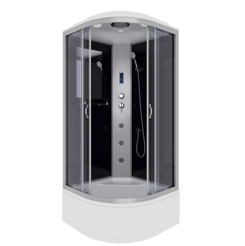 Душ.каб. NG-2508-14F (900х900х2150) высокий поддон(40см) стекло ТОНИРОВАННОЕ 4 места