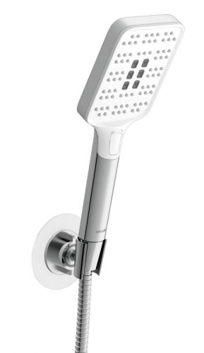 Душевой гарнитур FERRO (держатель лейки) 3 режима шланг 150 металл квадрат