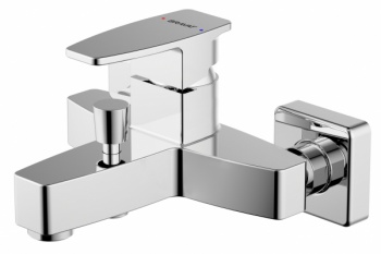 Смеситель для ванны c коротким изливом Bravat Riffle F672106C-01