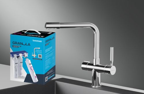Комплект кухонный смеситель Granula 2088 Хром + Фильтр Granula