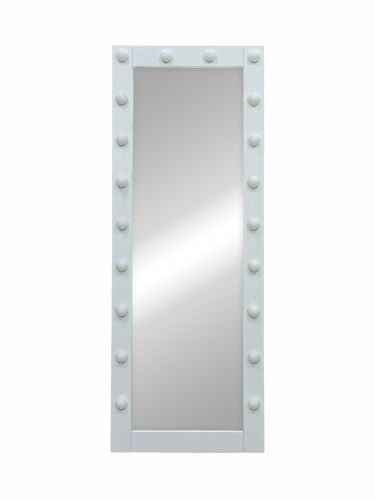 Зеркало Континент Гримерное напольное белое 600х1750 (20 ламп)