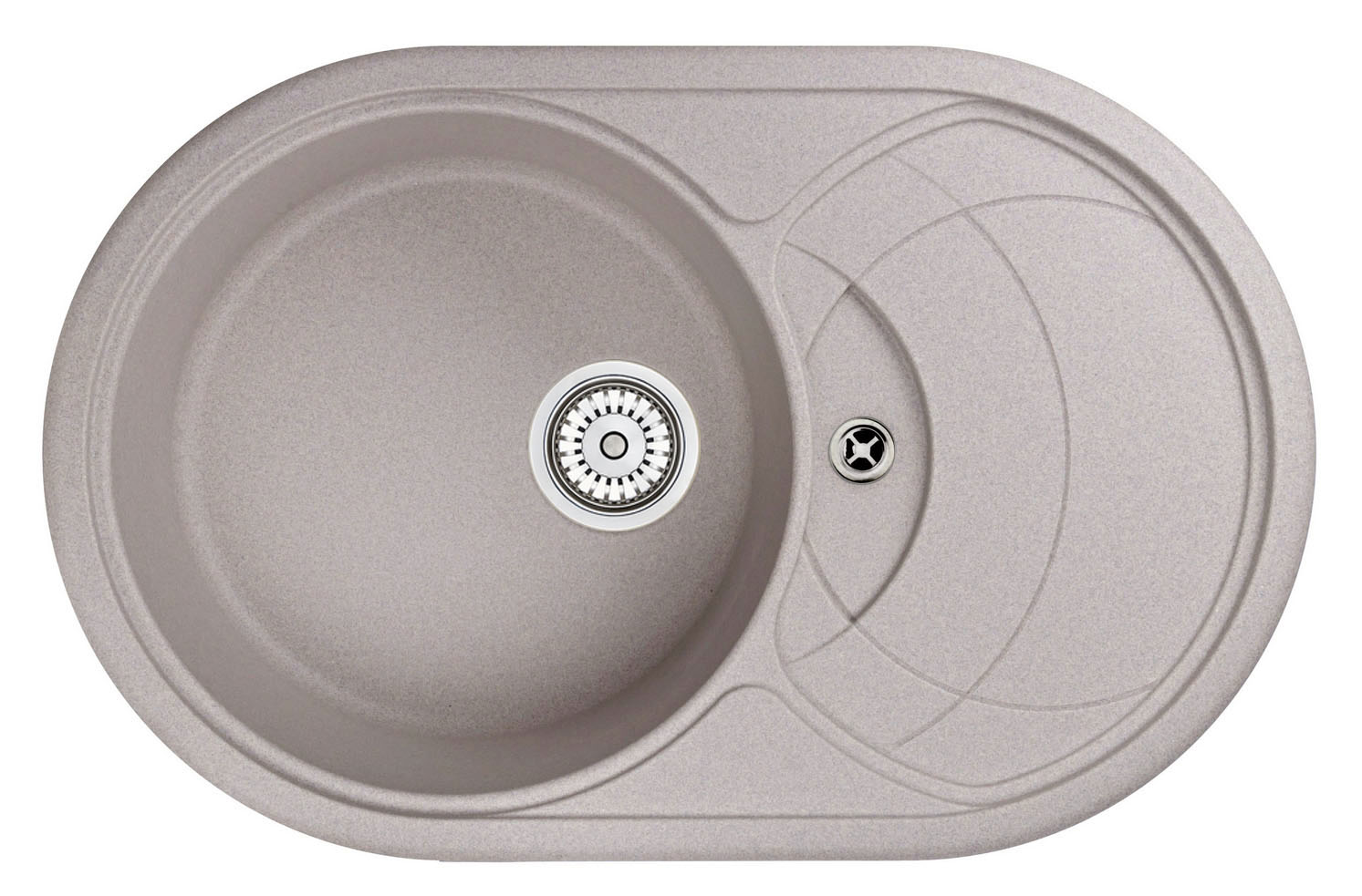 Мойка кухонная Granula овальная кварц 7801, АНТИК