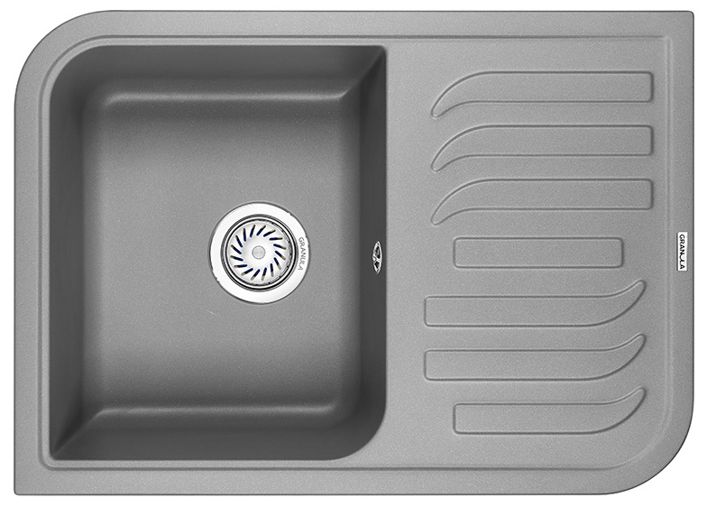 Мойка кухонная Granula прямоугольная кварц 7001, АЛЮМИНИУМ