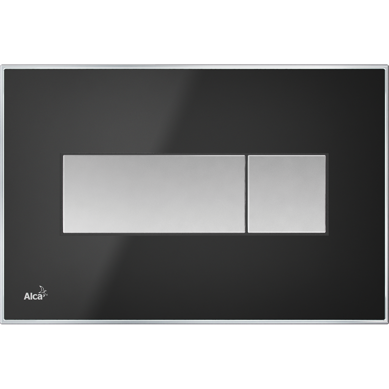 Клавиша смыва AlcaPlast M1375 черная матовая