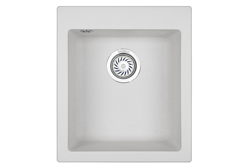 Мойка кухонная Granula квадратная кварц 4201, АРКТИК