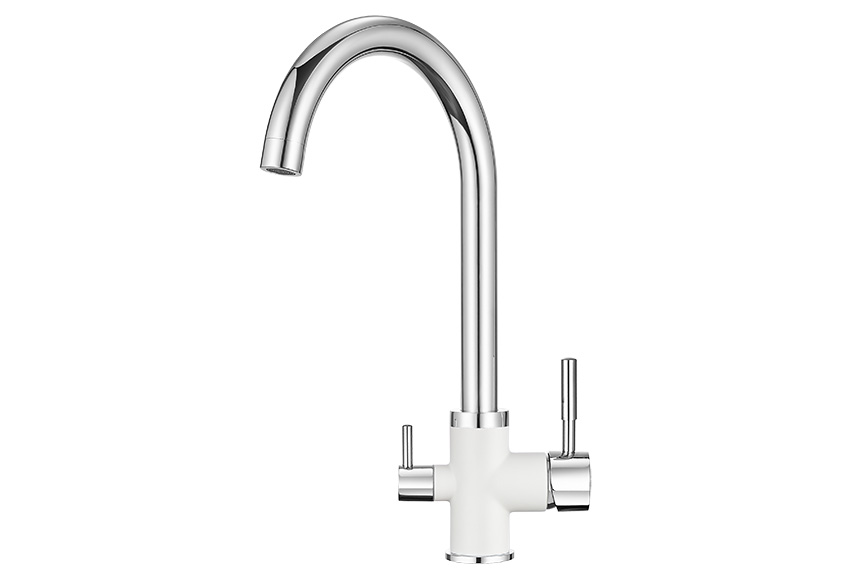 Смеситель для кухни Granula GR-3168 арктик, 3168wh