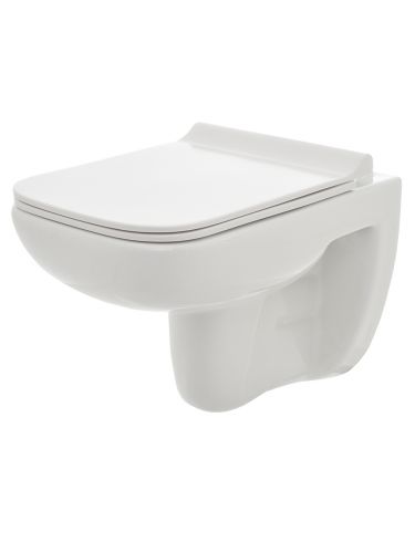 AQM2007 Унитаз подвесной AQUAme с сиденьем SoftClose, технология смыва Rimless. 550х350х375