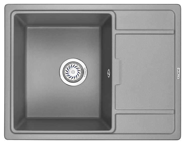 Мойка кухонная Granula прямоугольная кварц 6503, АЛЮМИНИУМ