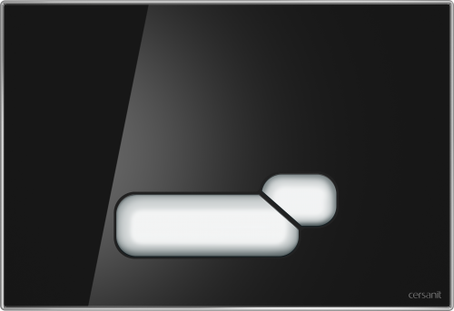 Клавиша ACTIS для инсталляций Cersanit LINK PRO/VECTOR/LINK/HI-TEC стекло черный P-BU-ACT/Blg/Gl